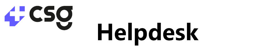 CSG Helpdesk
